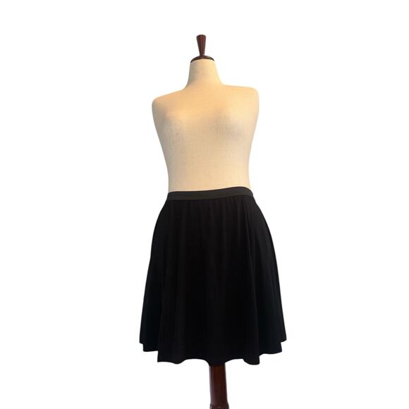 ASOS Black stretchy skater style skirt sz 14 - Picture 2 of 6